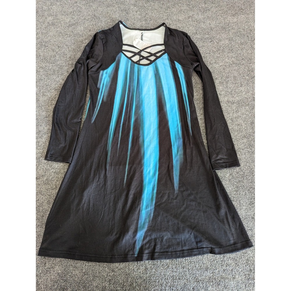 Made With Love Size Small Maxi Dress NWT Black and Blue